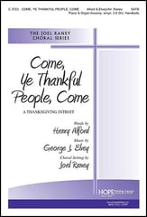 Come, Ye Thankful People Come SATB choral sheet music cover